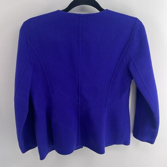 NWT Talbots brushed wool unlined button up blazer top sz 6P - Picture 6 of 6